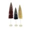 Bethany Lowe 14.0 Inch Firework Bottle Brush Trees Patriotic Decorative Tree Set , Multi Seasonal Decor July 4Th Red White Blue
